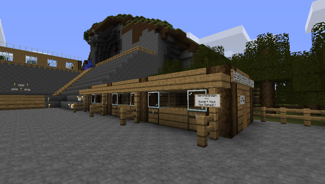 Le marché du spawn — vue 1